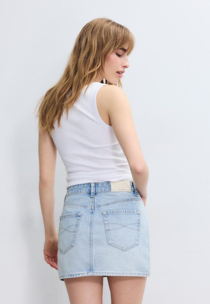 D60 Basics Denim-Minirock