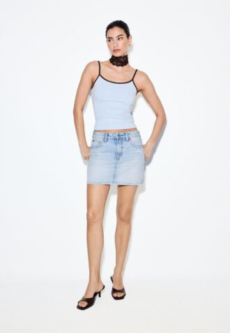 D60 Denim-Minirock