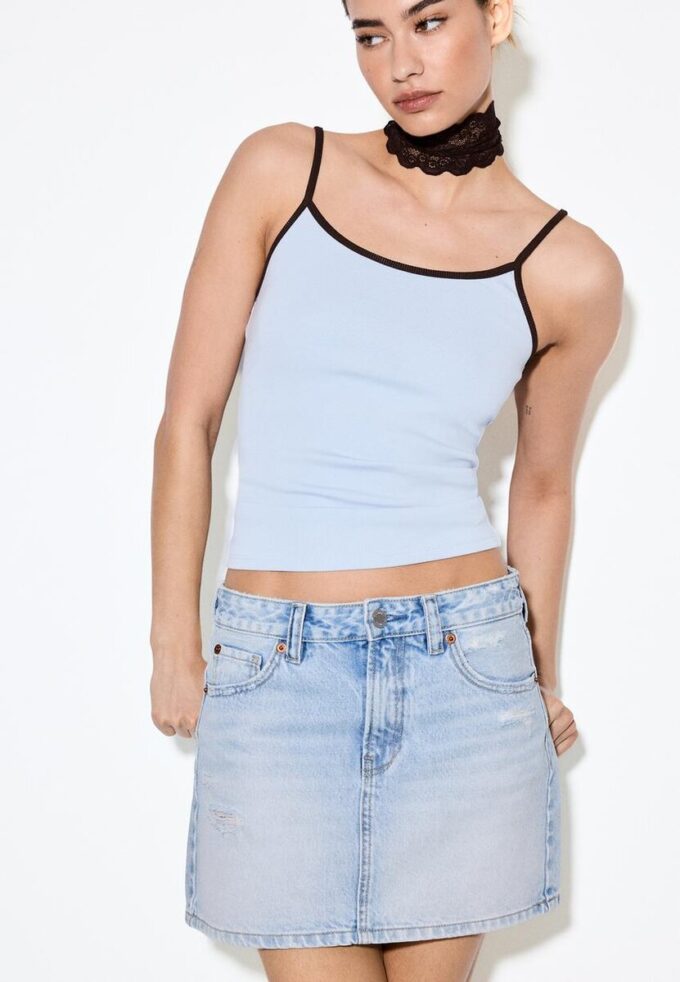 D60 Denim-Minirock