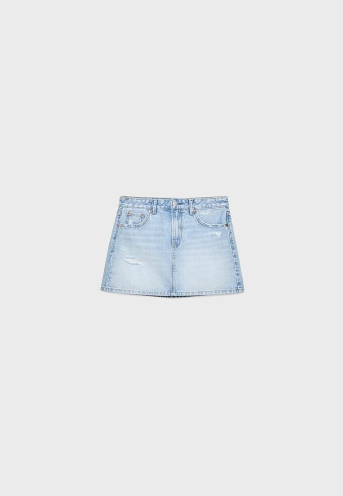 D60 Denim-Minirock