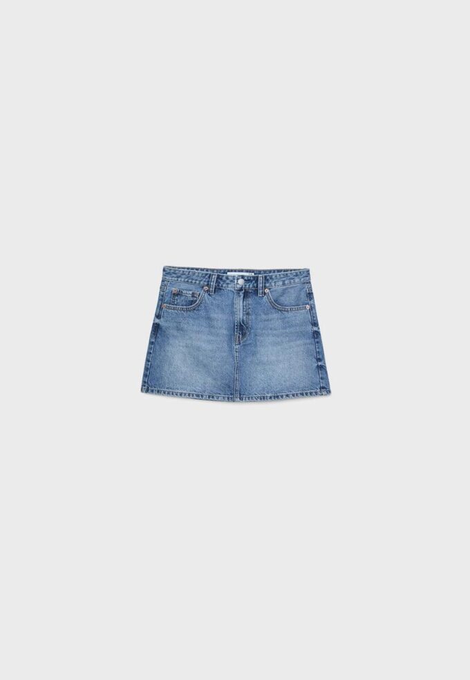 D60 Denim-Minirock