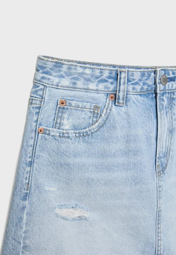 D60 Denim-Minirock