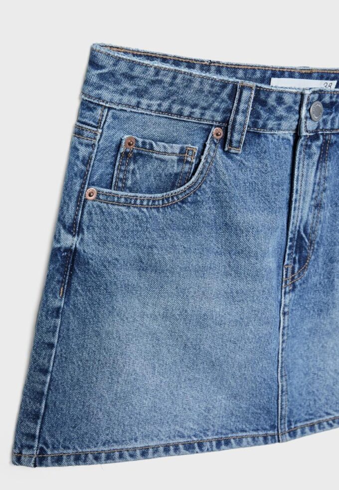 D60 Denim-Minirock