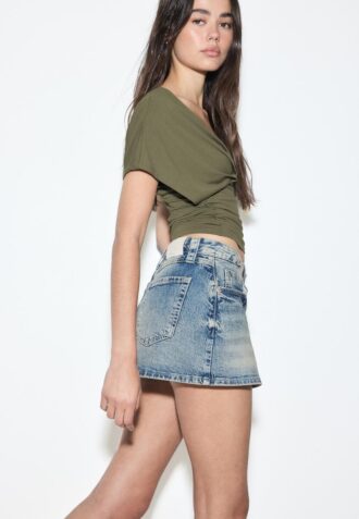 D62 Denim-Skort