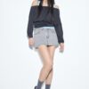 D62 Denim-Skort