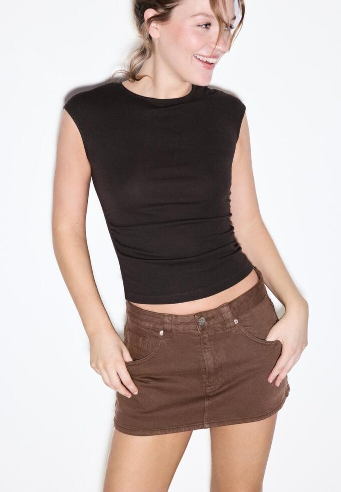 D62 Denim-Skort