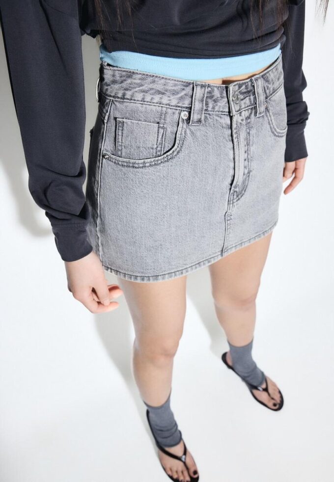 D62 Denim-Skort