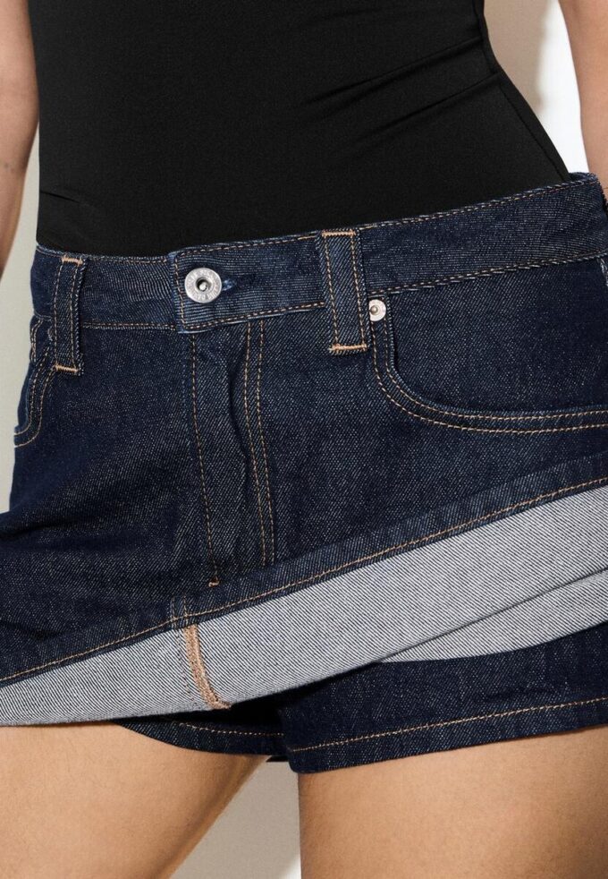 D62 Denim-Skort