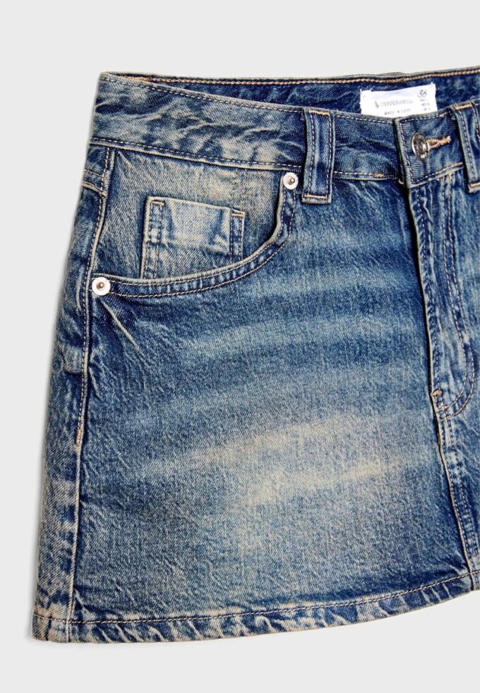 D62 Denim-Skort