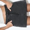 D62 Denim-Skort mit Nieten