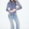 D67 Slim-Fit-Bootcut-Jeans