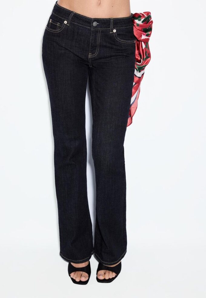 D67 Slim-Fit-Bootcut-Jeans