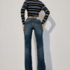 D67 Slim-Fit-Bootcut-Jeans