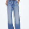 D68 Boot-Cut-Jeans mit Gürtel