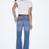D68 Boot-Cut-Jeans mit Gürtel