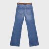 D68 Boot-Cut-Jeans mit Gürtel