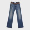 D68 Boot-Cut-Jeans mit Gürtel