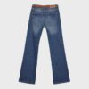 D68 Boot-Cut-Jeans mit Gürtel