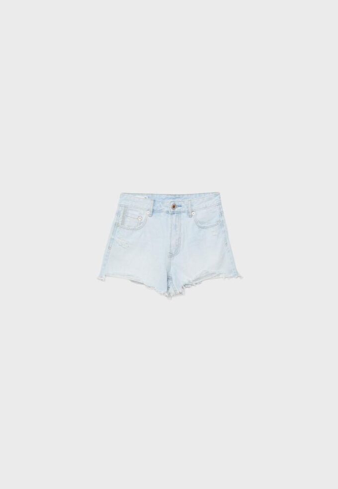 D75 Shorts aus zerrissenem Denim D75 Shorts aus zerrissenem Denim
