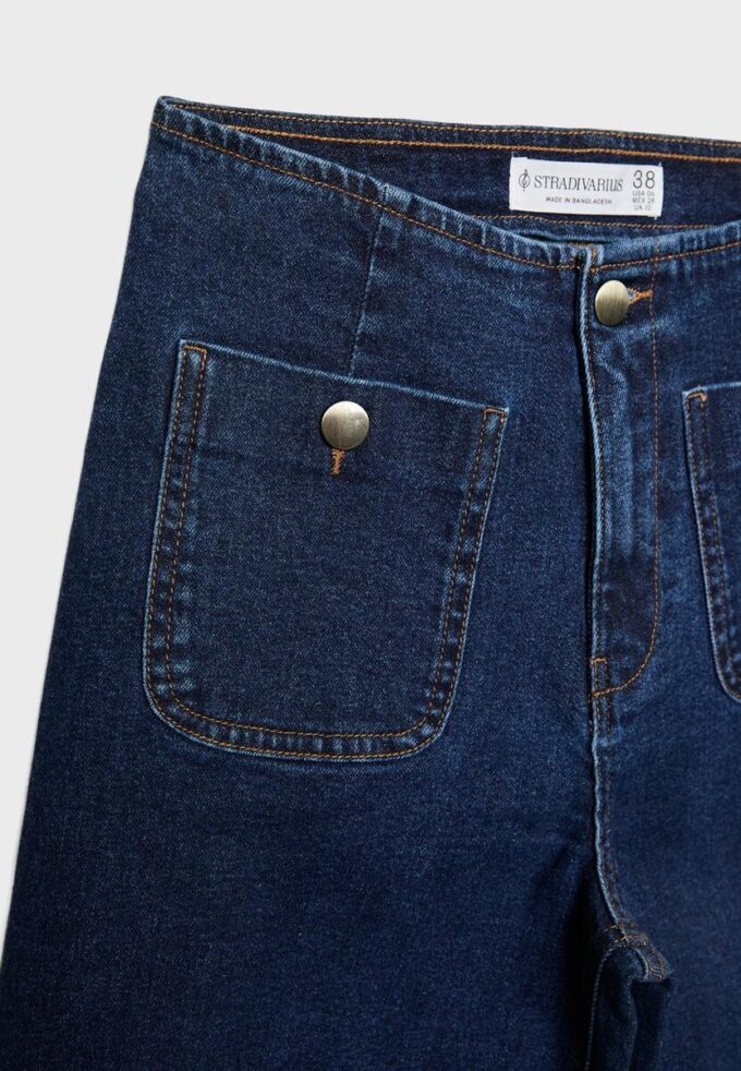 D77 Minimalistische Jeans mit Taschen D77 Minimalistische Jeans mit Taschen