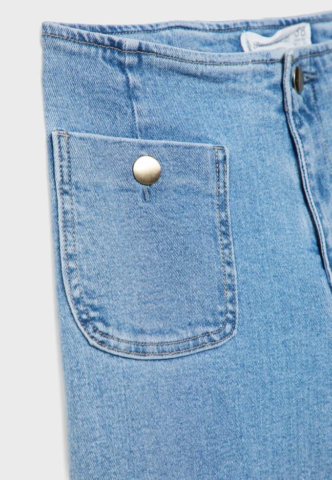 D77 Minimalistische Jeans mit Taschen D77 Minimalistische Jeans mit Taschen