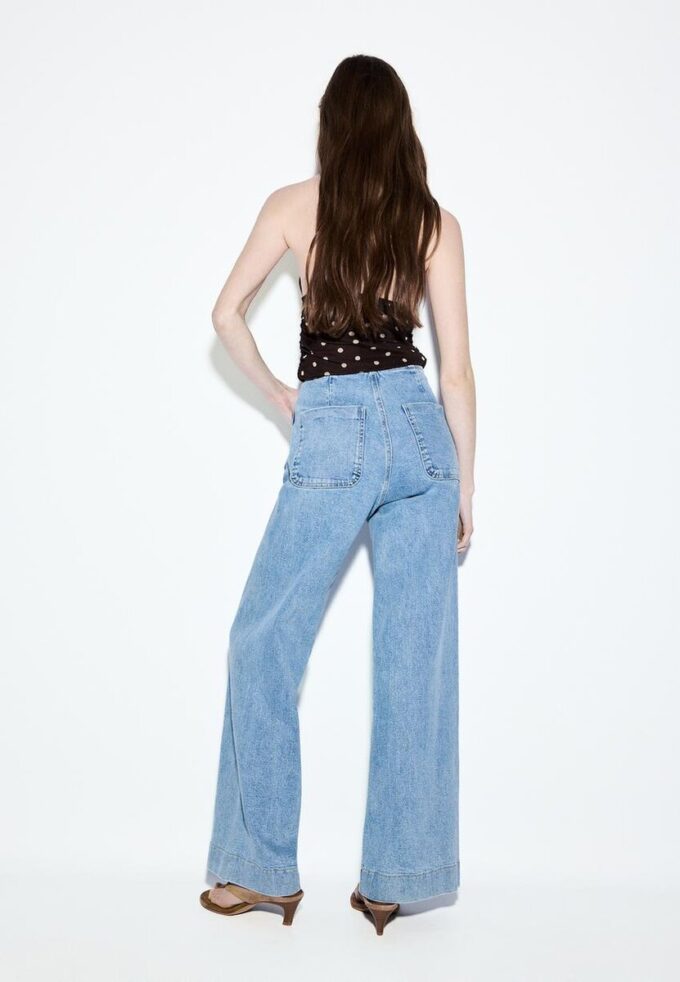 D77 Minimalistische Jeans mit Taschen D77 Minimalistische Jeans mit Taschen