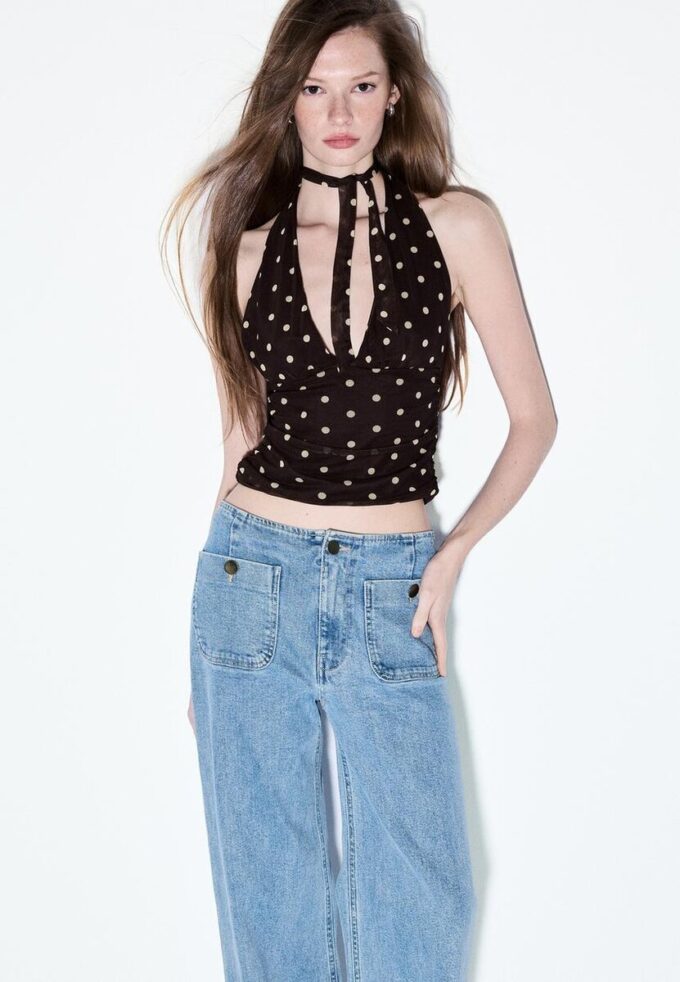 D77 Minimalistische Jeans mit Taschen D77 Minimalistische Jeans mit Taschen