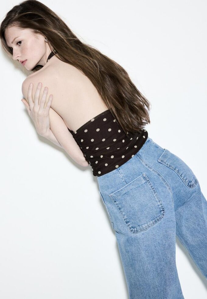 D77 Minimalistische Jeans mit Taschen D77 Minimalistische Jeans mit Taschen