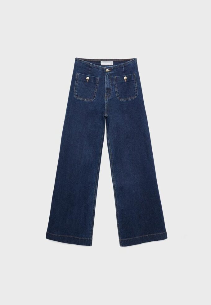D77 Minimalistische Jeans mit Taschen D77 Minimalistische Jeans mit Taschen