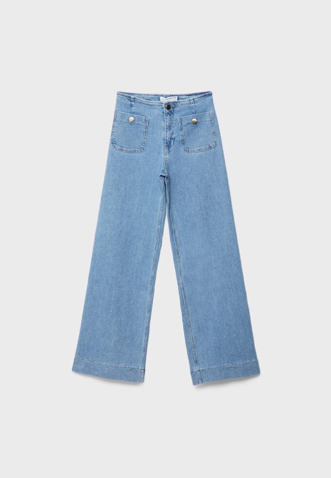 D77 Minimalistische Jeans mit Taschen D77 Minimalistische Jeans mit Taschen