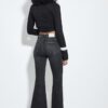 D78 Kurze Flared Jeans