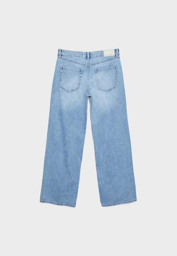 D91 Low-Waist-Jeans mit Wide Leg