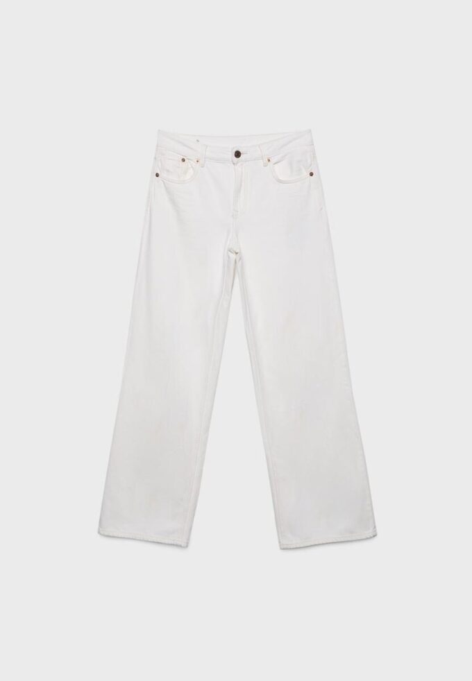 D91 Low-Waist-Jeans mit Wide Leg aus Twill D91 Low-Waist-Jeans mit Wide Leg aus Twill