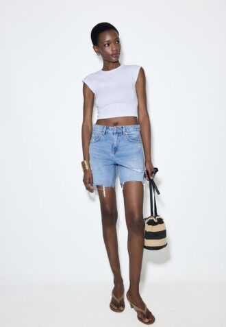 D93 Lange Jeans-Shorts D93 Lange Jeans-Shorts