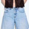 D93 Lange Jeans-Shorts