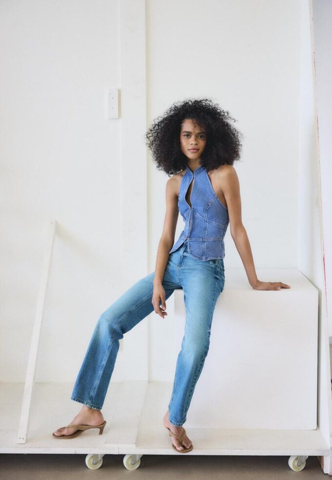 D98 Straight-Leg-Jeans