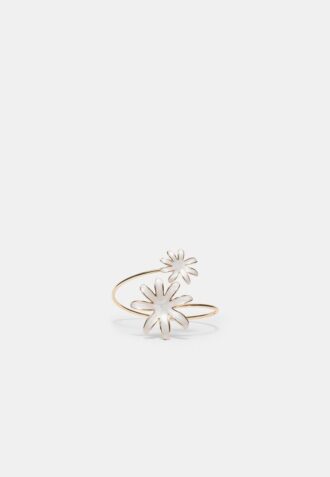Doppelte Blumen-Emaille-Armband