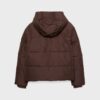 Einfache Daunenjacke mit Kapuze