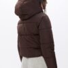 Einfache Daunenjacke mit Kapuze