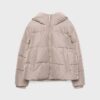 Einfache Daunenjacke mit Kapuze