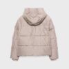 Einfache Daunenjacke mit Kapuze