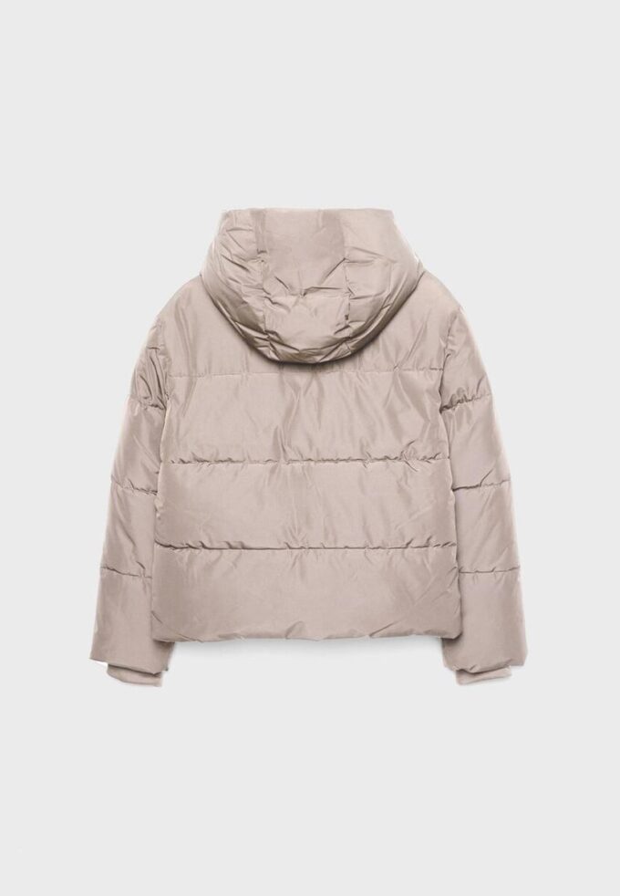 Einfache Daunenjacke mit Kapuze