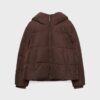 Einfache Daunenjacke mit Kapuze