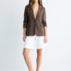 Einfacher gestreifter Blazer aus Basics Einfacher gestreifter Blazer aus Basics