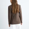 Einfacher gestreifter Blazer aus Basics Einfacher gestreifter Blazer aus Basics