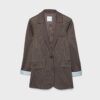 Einfacher gestreifter Blazer aus Basics Einfacher gestreifter Blazer aus Basics