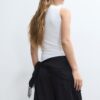 Einfaches ärmelloses T-Shirt aus der Basics-Kollektion