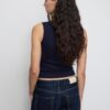 Einfaches ärmelloses T-Shirt aus der Basics-Kollektion