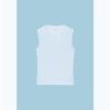 Einfaches ärmelloses T-Shirt aus der Basics-Kollektion