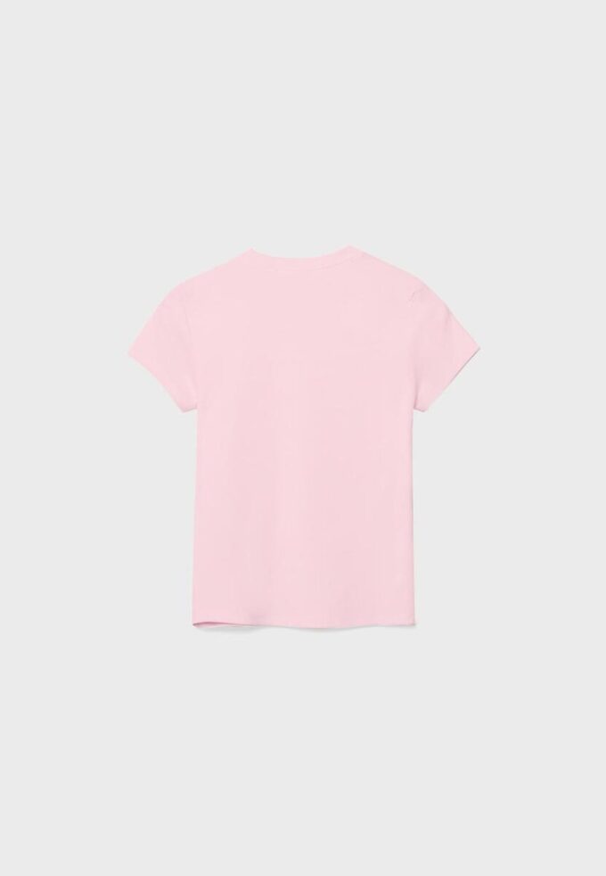 Einfaches T-Shirt mit Rundhalsausschnitt und kurzen Ärmeln Einfaches T-Shirt mit Rundhalsausschnitt und kurzen Ärmeln